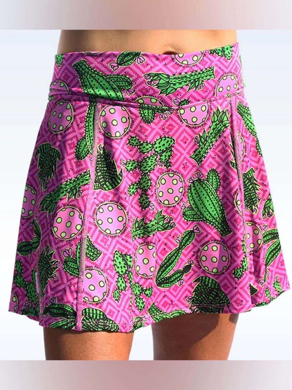 Pickleball Bella Skort Catus Makes Perfect Size 2 US Medium Tennis Golf Mini